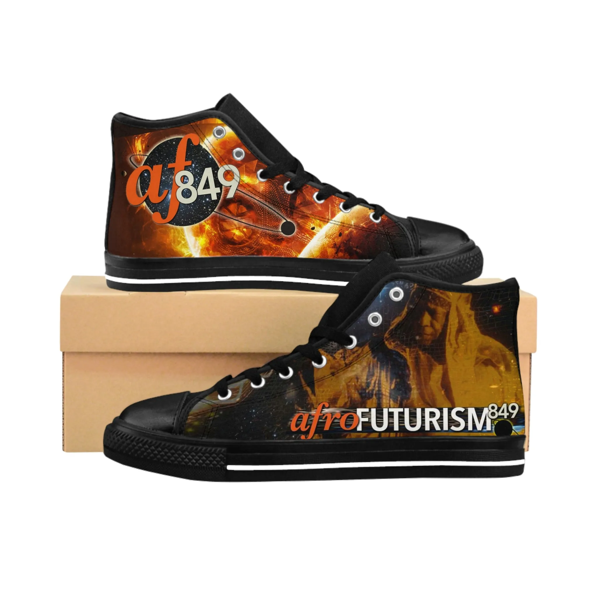 AFROFUTURISM Men's High-top Sneakers