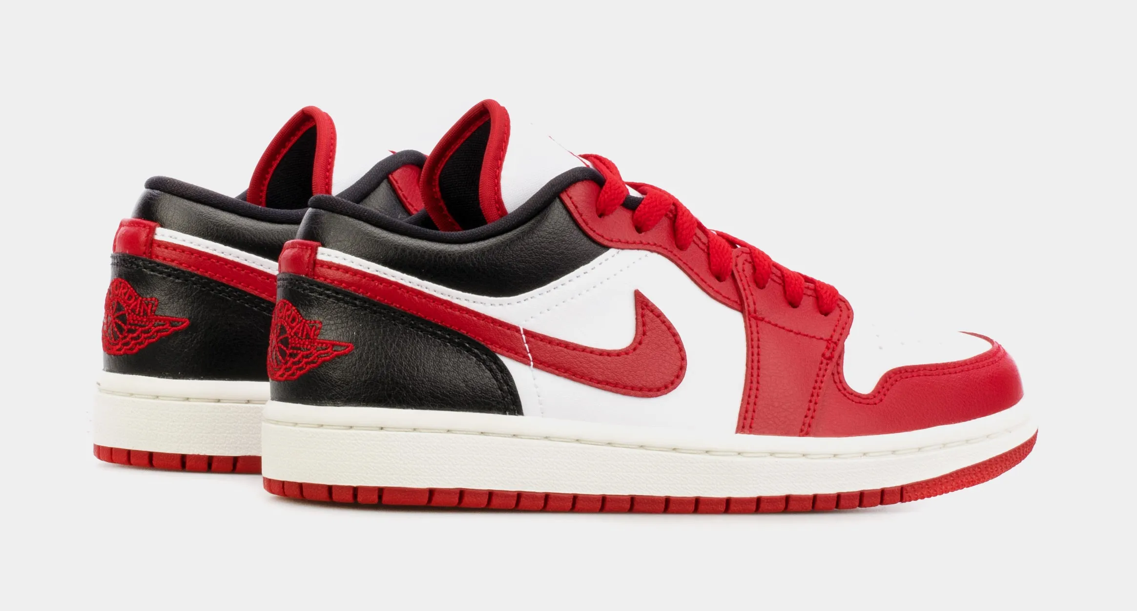 Air Jordan 1 Retro Low Gym Red Womens Lifestyle Shoes (Black/Red) Free Shipping