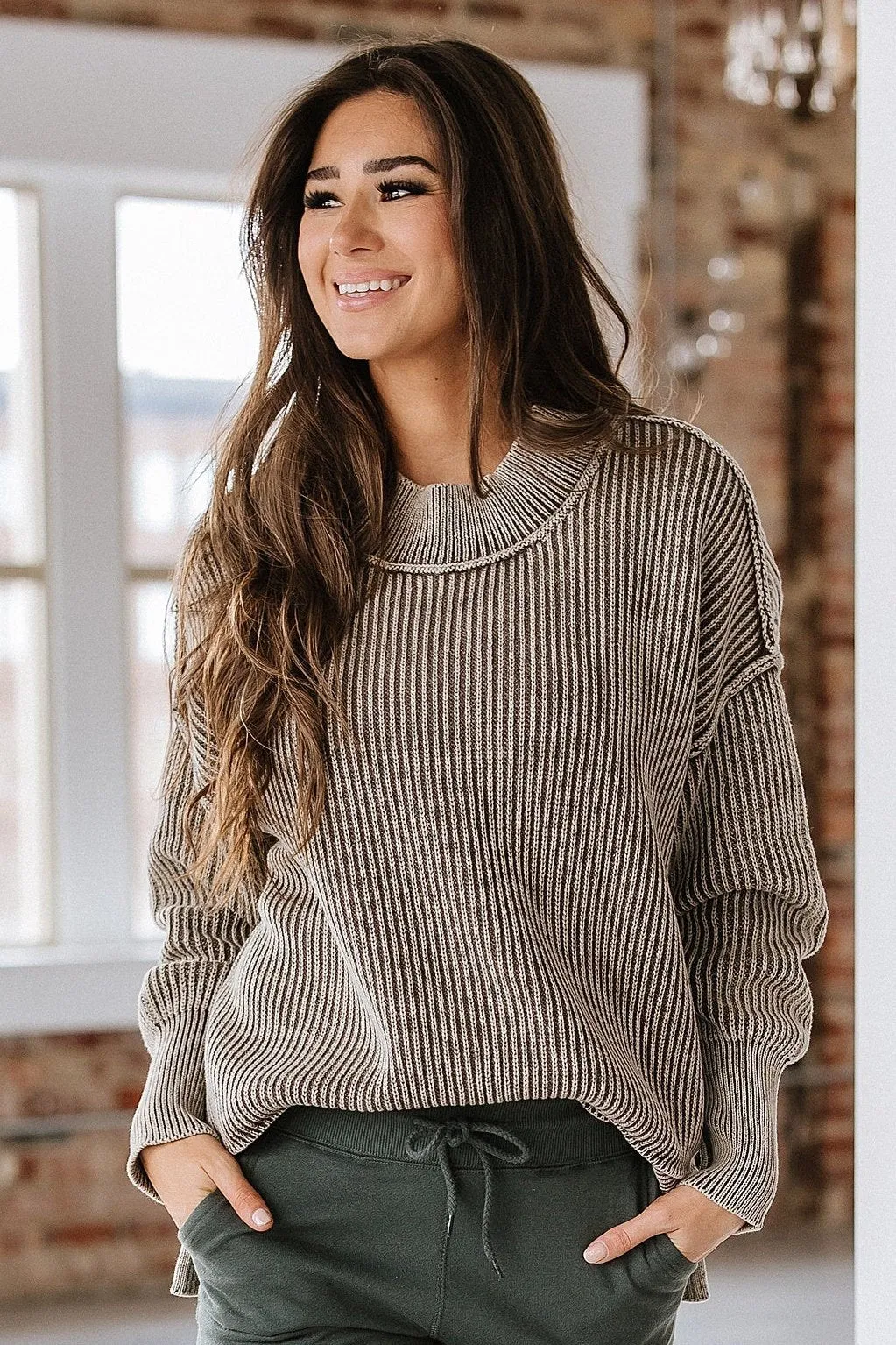 Bailee Oversized Ribbed Sweater | S-XL