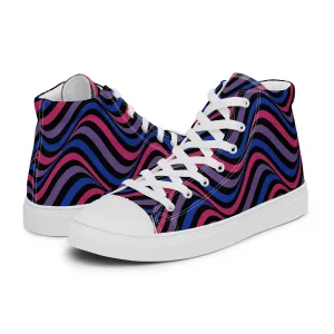 Bisexual Bi Wavey Women’s High Top Canvas Athletic Shoes