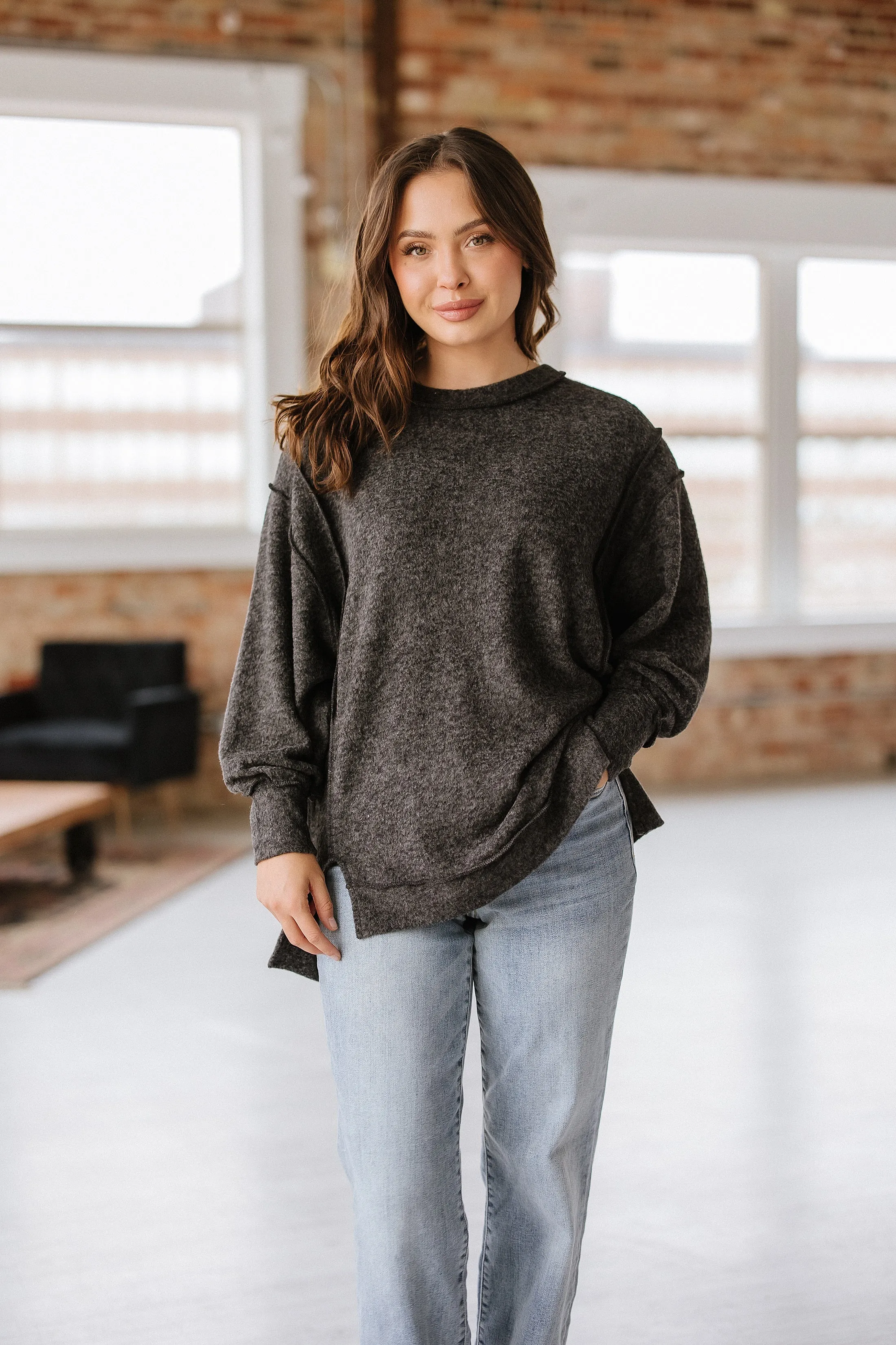 Carsey Oversized Brushed Sweater | S-3XL