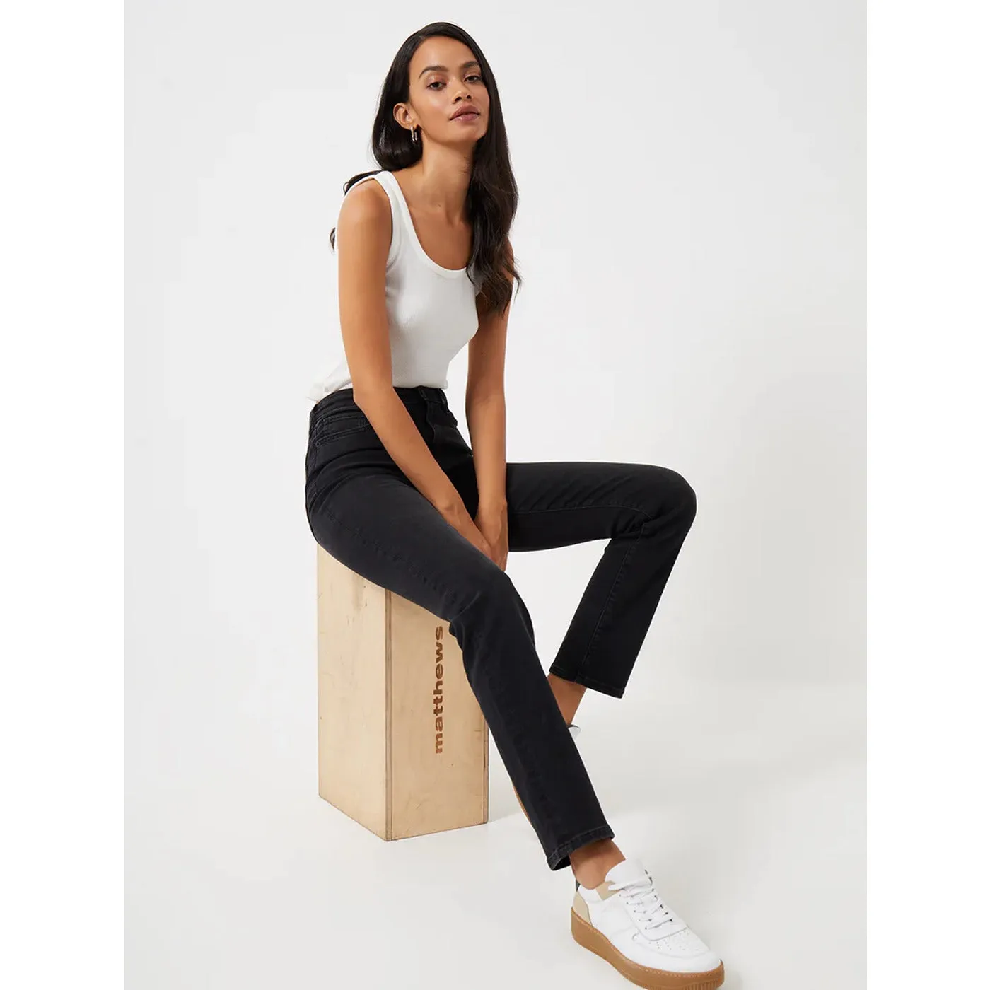 CC Slim Straight Black Jeans