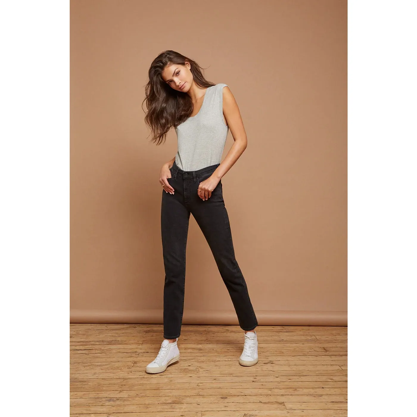 CC Slim Straight Black Jeans