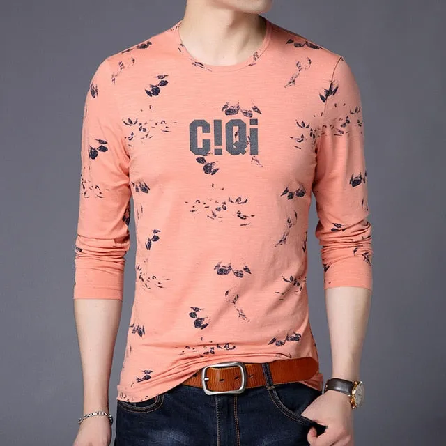 CIQI Printed Pattern Trending Long Sleeve Shirt