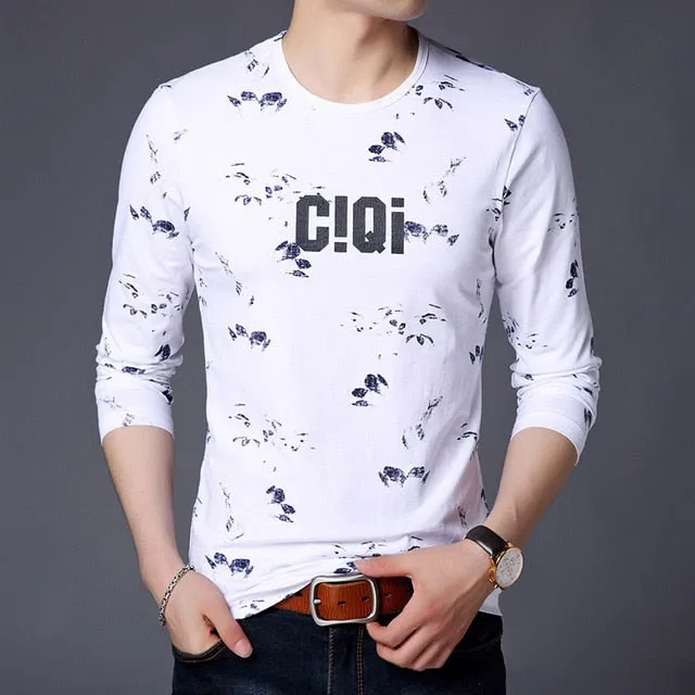 CIQI Printed Pattern Trending Long Sleeve Shirt