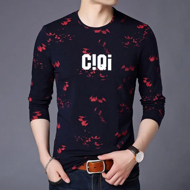 CIQI Printed Pattern Trending Long Sleeve Shirt