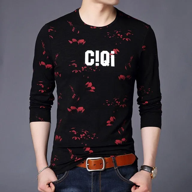 CIQI Printed Pattern Trending Long Sleeve Shirt