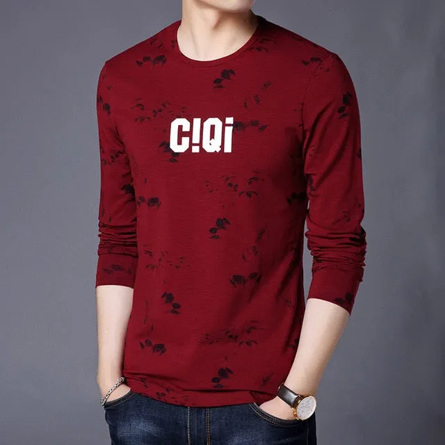 CIQI Printed Pattern Trending Long Sleeve Shirt