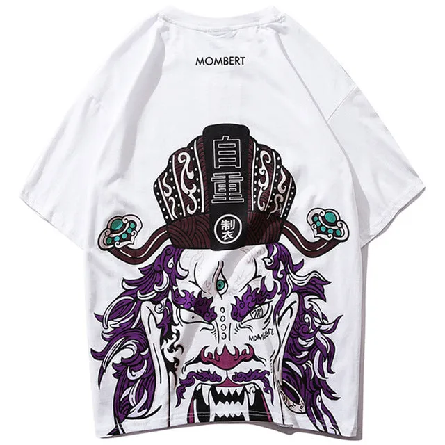 Create Mombert Printed Hip Hop Streetwear Loose Tees