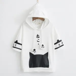 Draw line hoodie