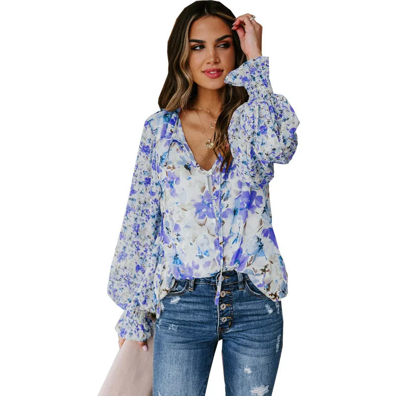 Floral Sleeve Top Women