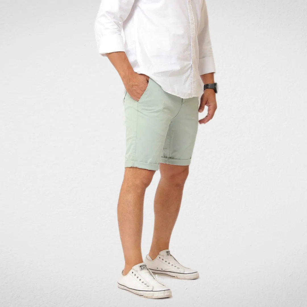 Gabardine Short For Men - Mint