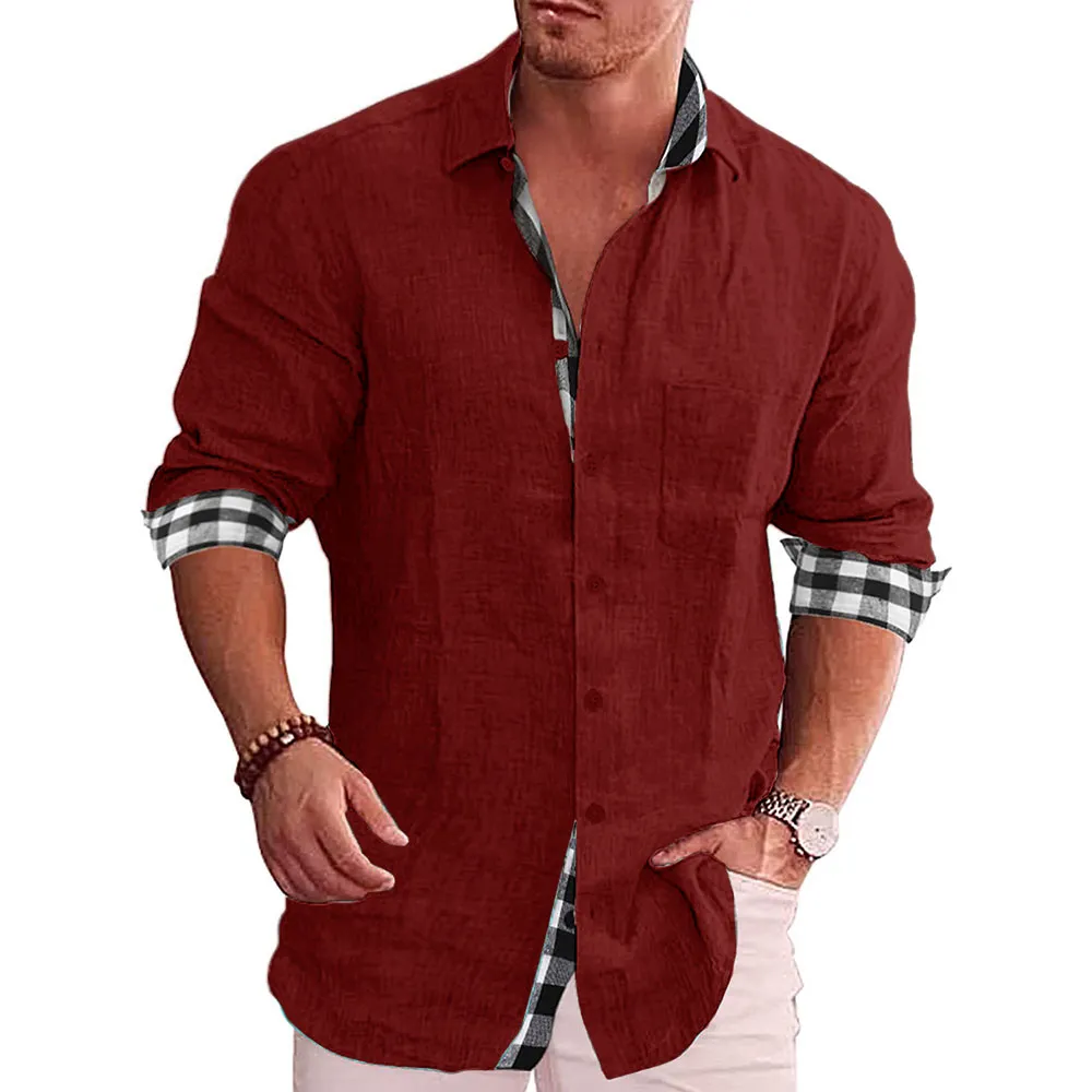 Gentleman Paneled Casual Buttons Pocket Blouse