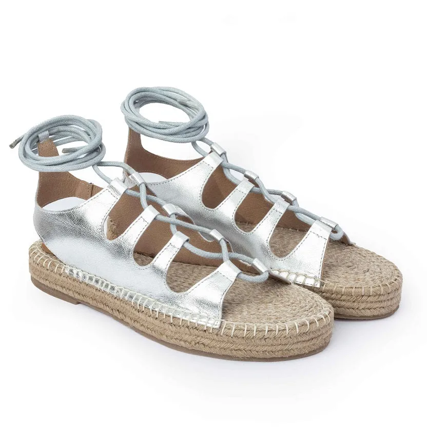 Gladiator Silver Sandals