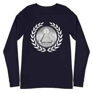 Great Seal White Text Long Sleeve Tee