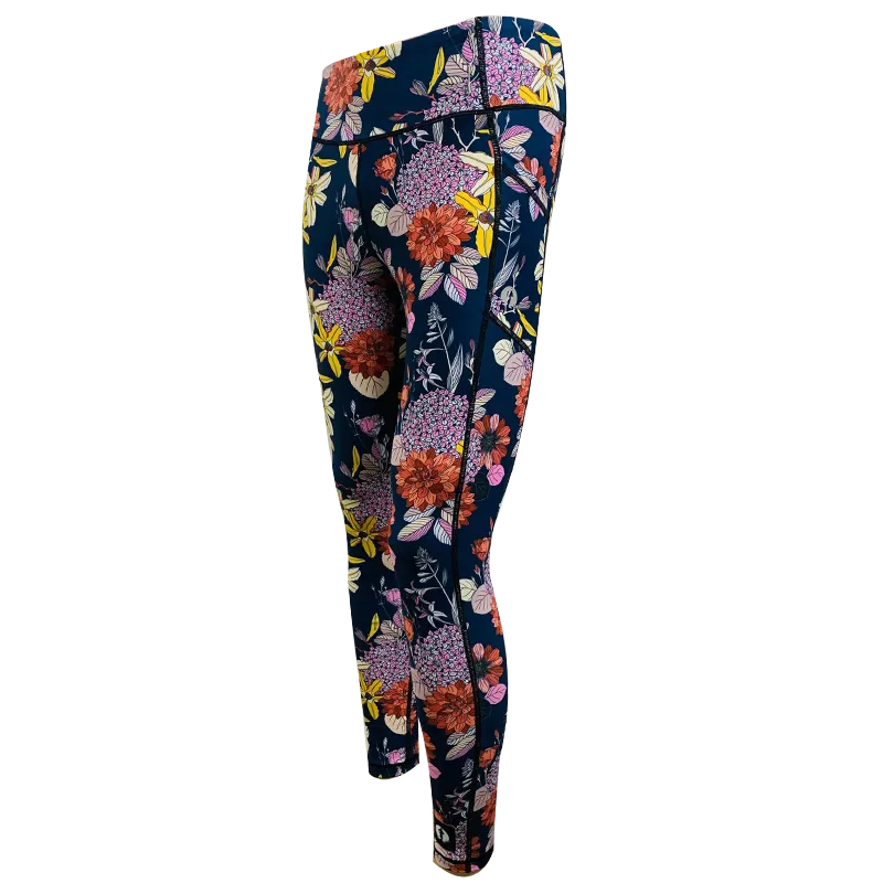 High Waist Full Length - Floral Charm