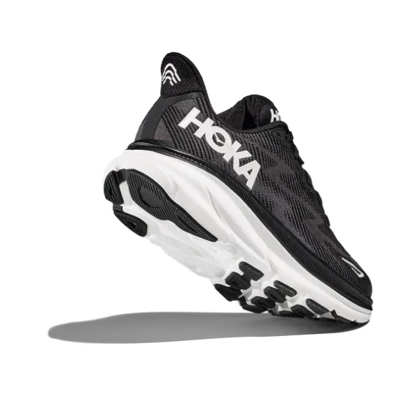 HOKA Women's Clifton 9 Wide Black / White