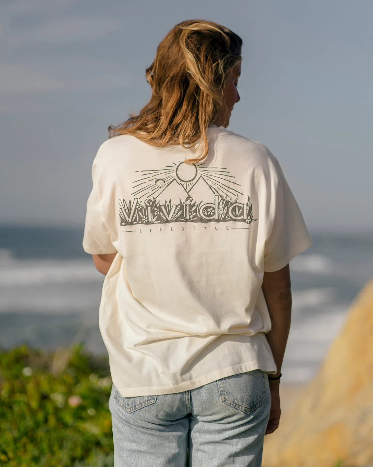 Into the Wild Tee - Beach Ivory