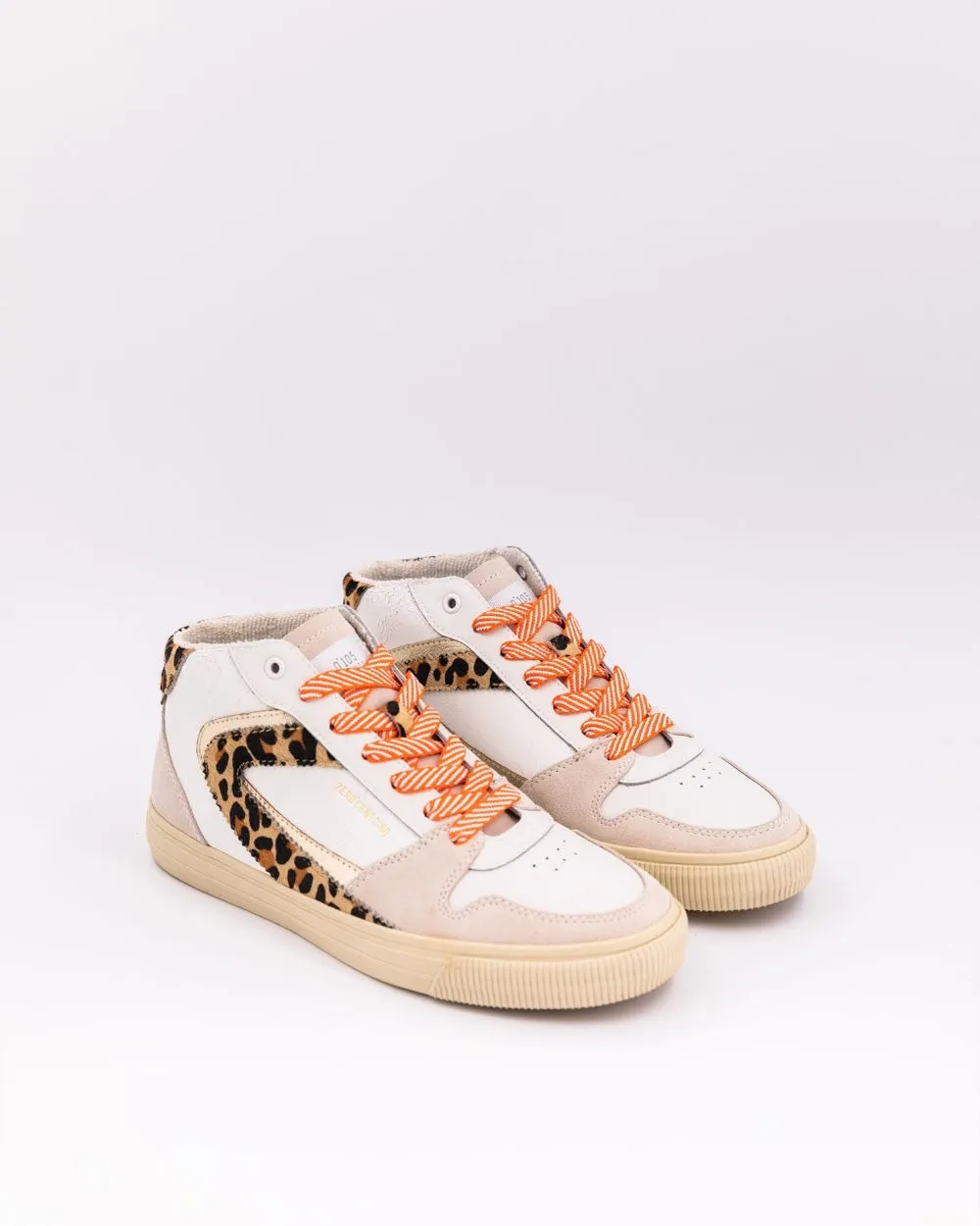 Jade Dbl Leo Gold Hi Sneakers