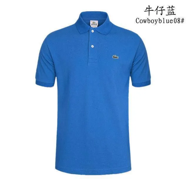 Man Polo Shirt Brand Mens Casual Deer Embroidery Polo shirt Men Short Sleeve High Quantity Polo Men 251