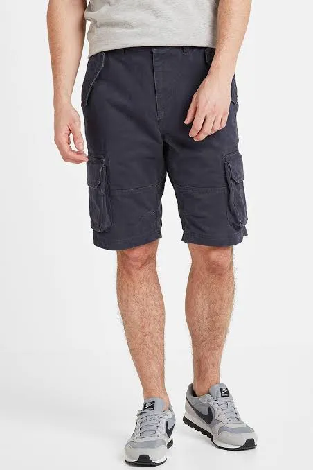 Men Cargo Shorts (Mantaray) - Dark Grey