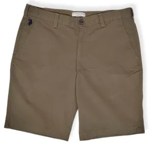 Men Gabardine USP Shorts - Oil Green