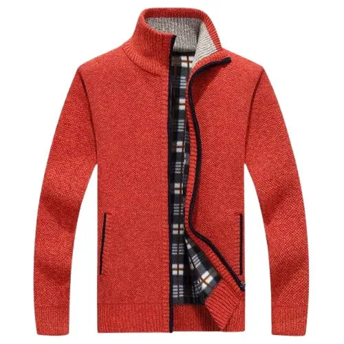 Men Knitted Cardigan Sweater