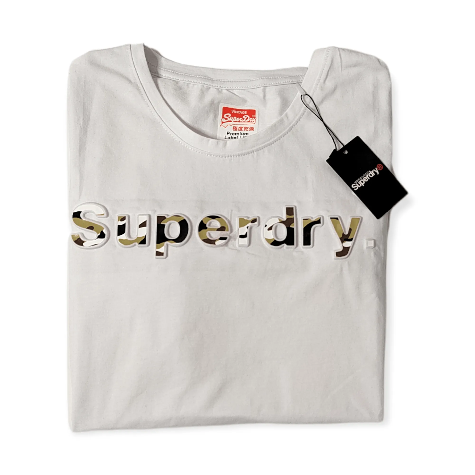 Men Round Tshirt (Superdry) - White