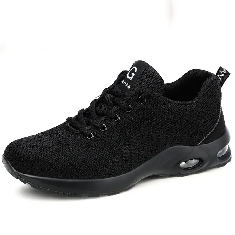 Men Summer Air Cushion Work Safety Shoes Breathable Work Sneakers Steel Toe Shoes - MS50298