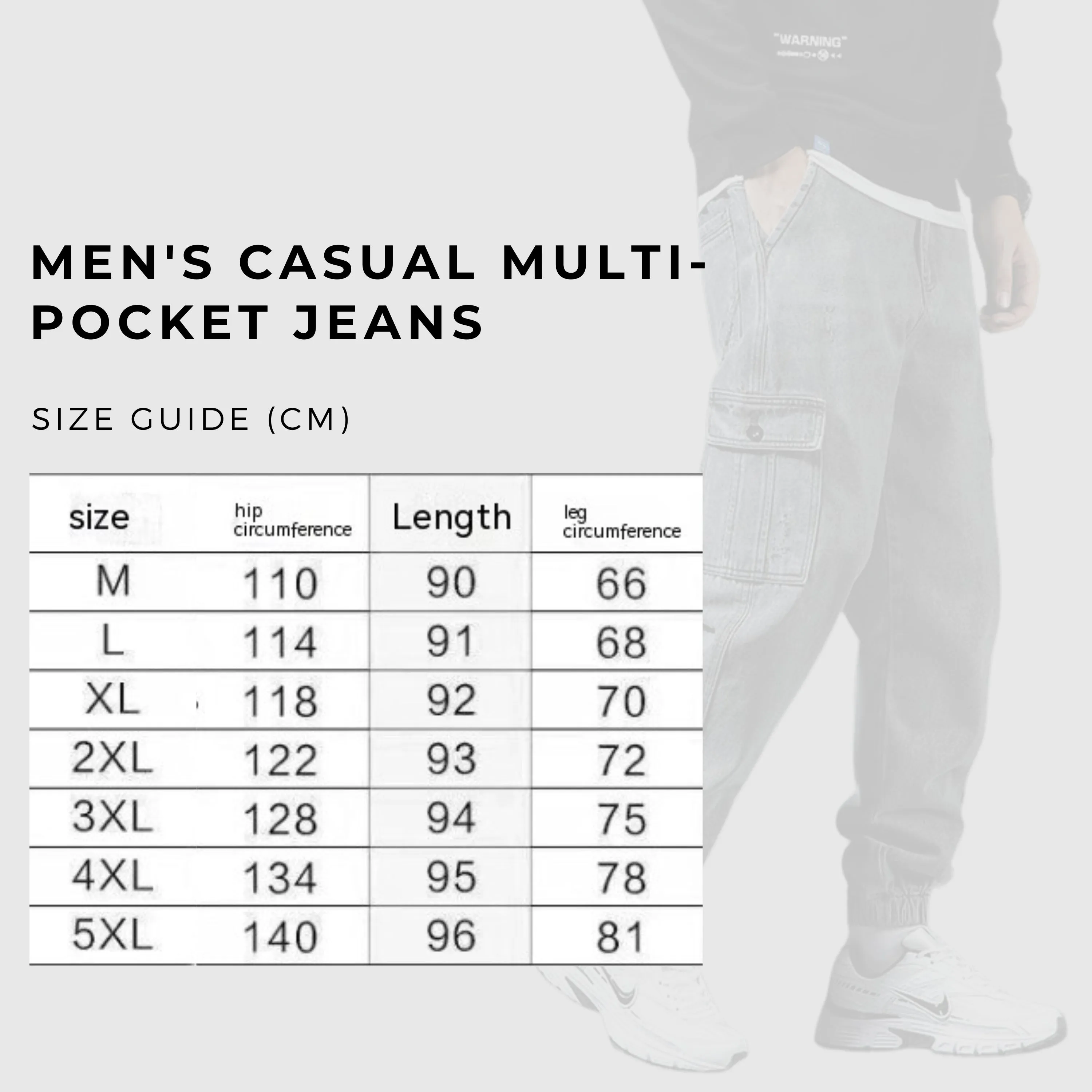 Men's Casual Multi-pocket Jeans