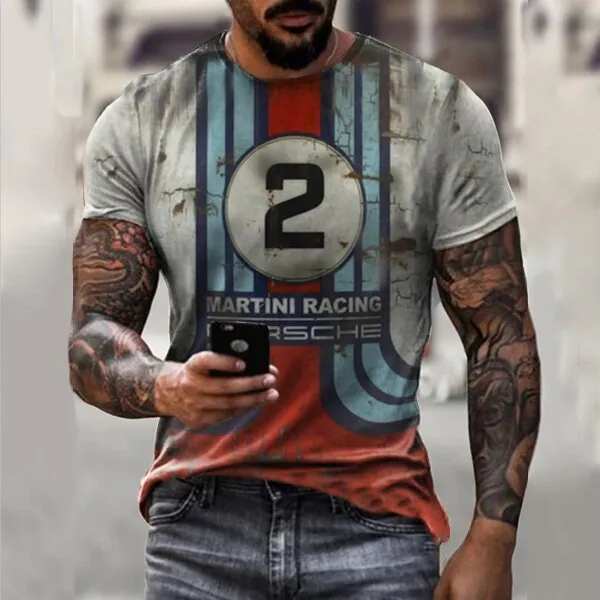 Mens Motor Gulf Inspiration Printed T-Shirt