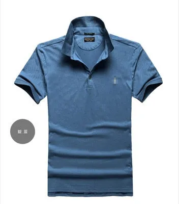 Men's Polo Shirt High Quality Solid Men Cotton Short Sleeve shirt Brands Summer polo Shirts Men 3XL