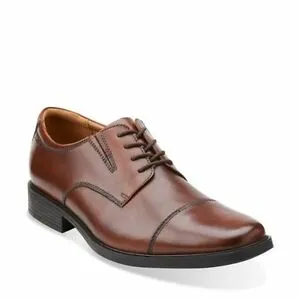 Men's Tilden Cap Toe Oxford Brown Leather Dress Shoes