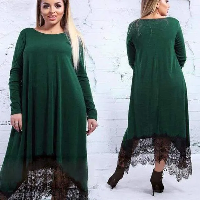 Plus Size - Beautiful Lace women dress  (US 14-22W)