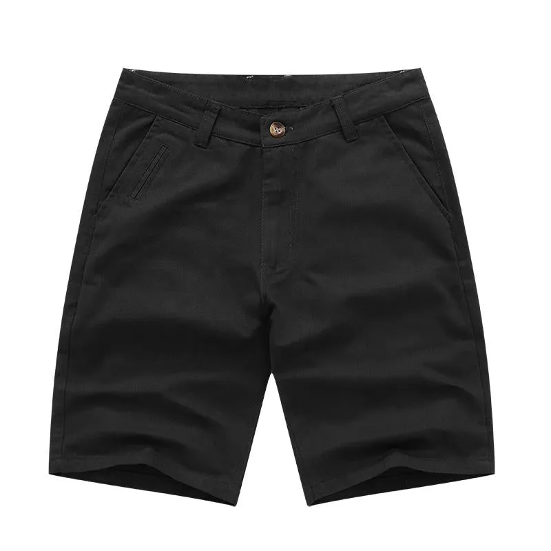 Pure Cotton Workwear Thin Trousers Casual Shorts