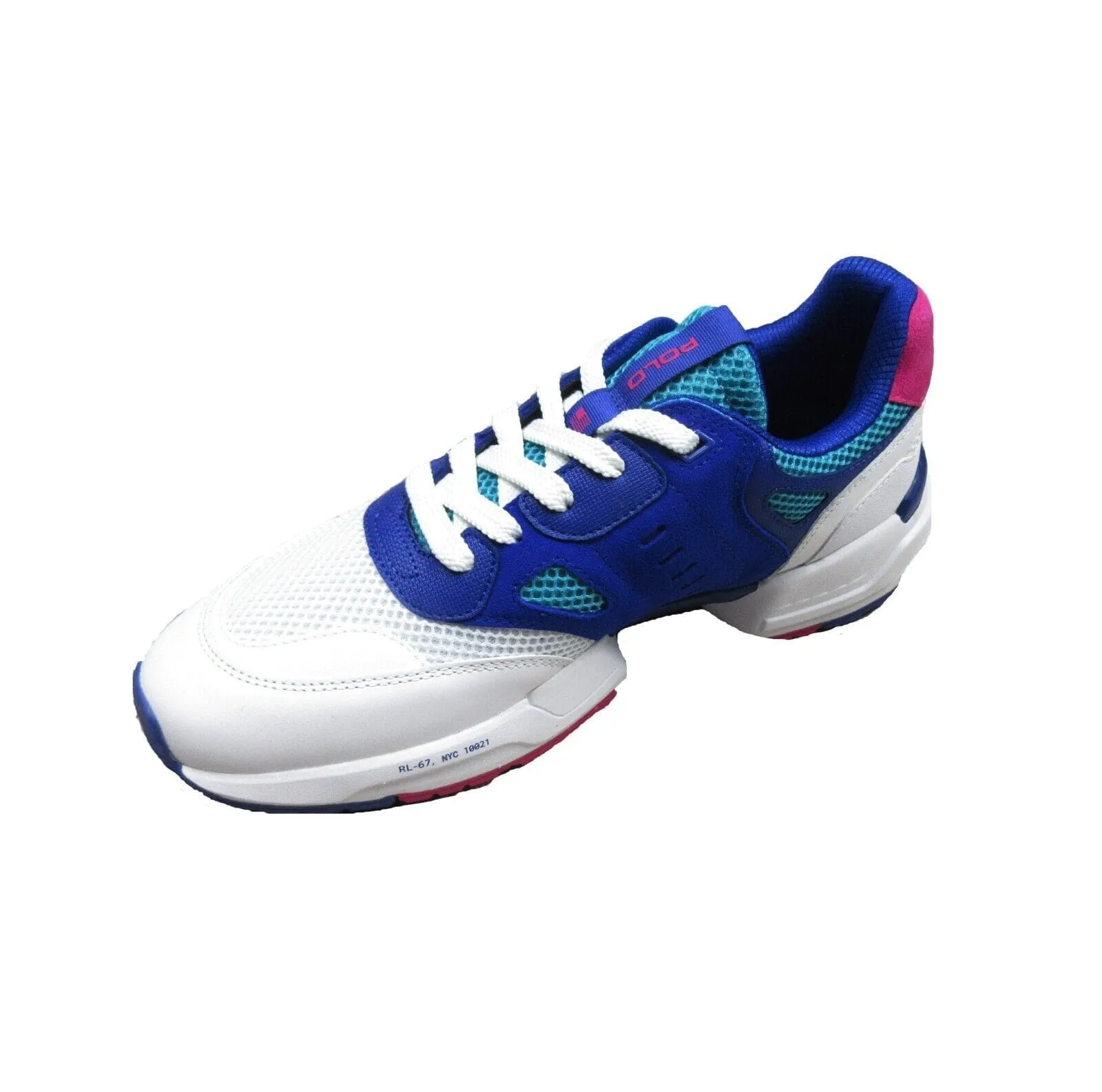 RALPH LAUREN -  Colorblocked Lace-up Sneakers