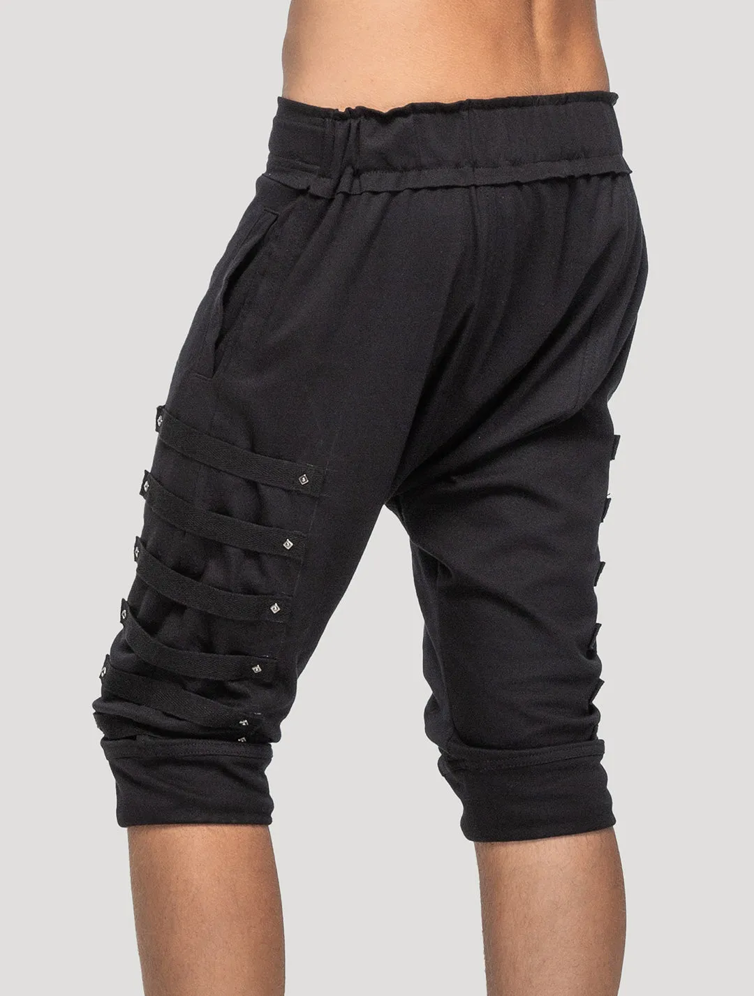 Slashed Track Shorts