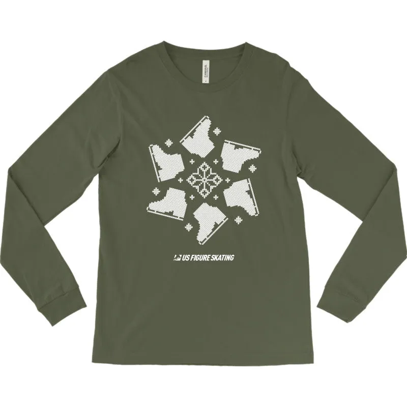 Snowflake Skate, Jersey Long-Sleeve T-shirt