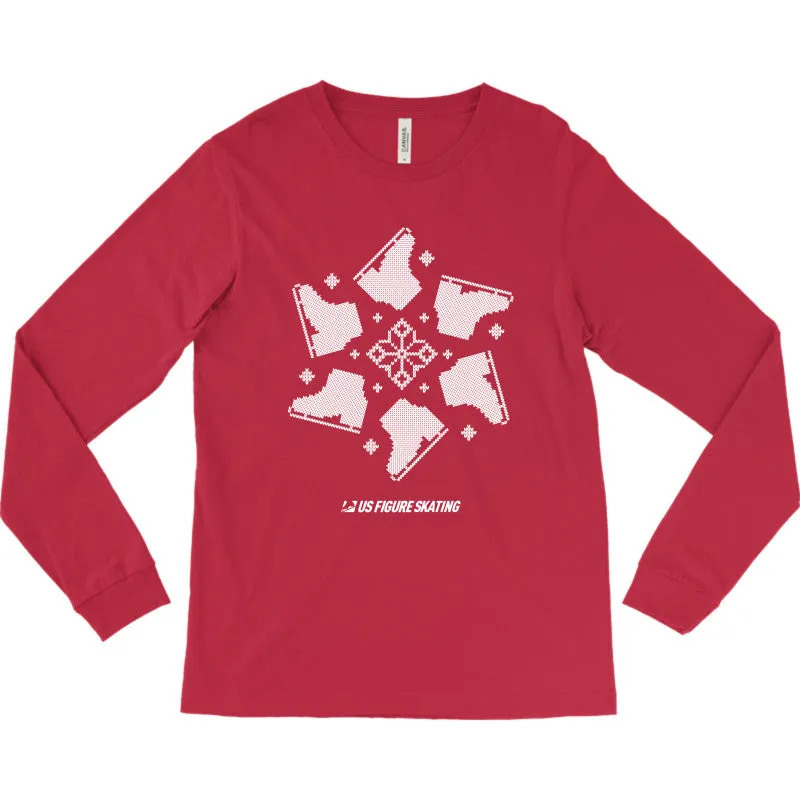 Snowflake Skate, Jersey Long-Sleeve T-shirt