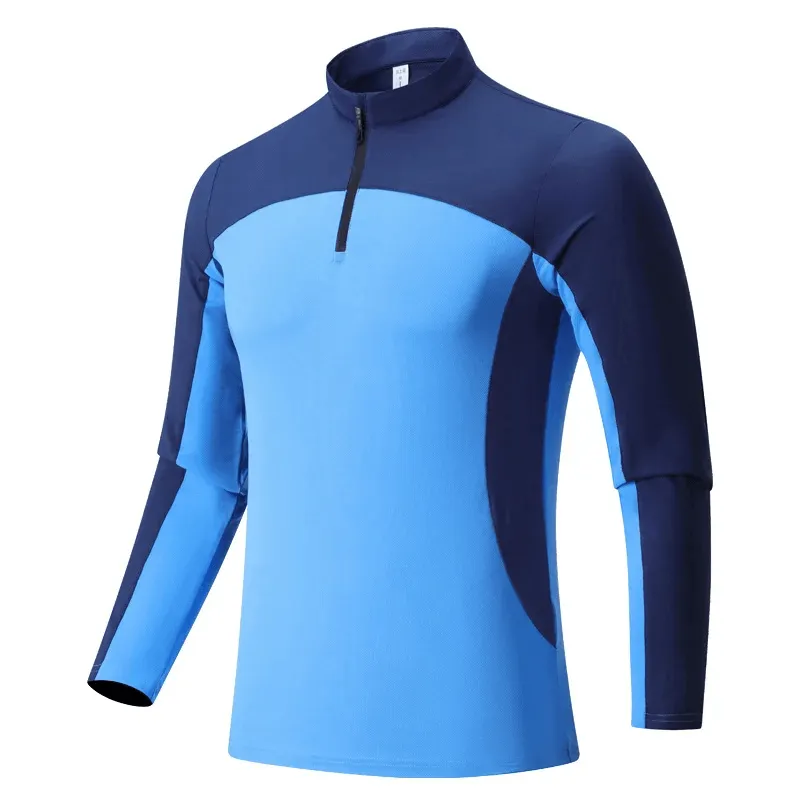 Sports Men's Half-Zip Long Sleeves Shirt - SF2070