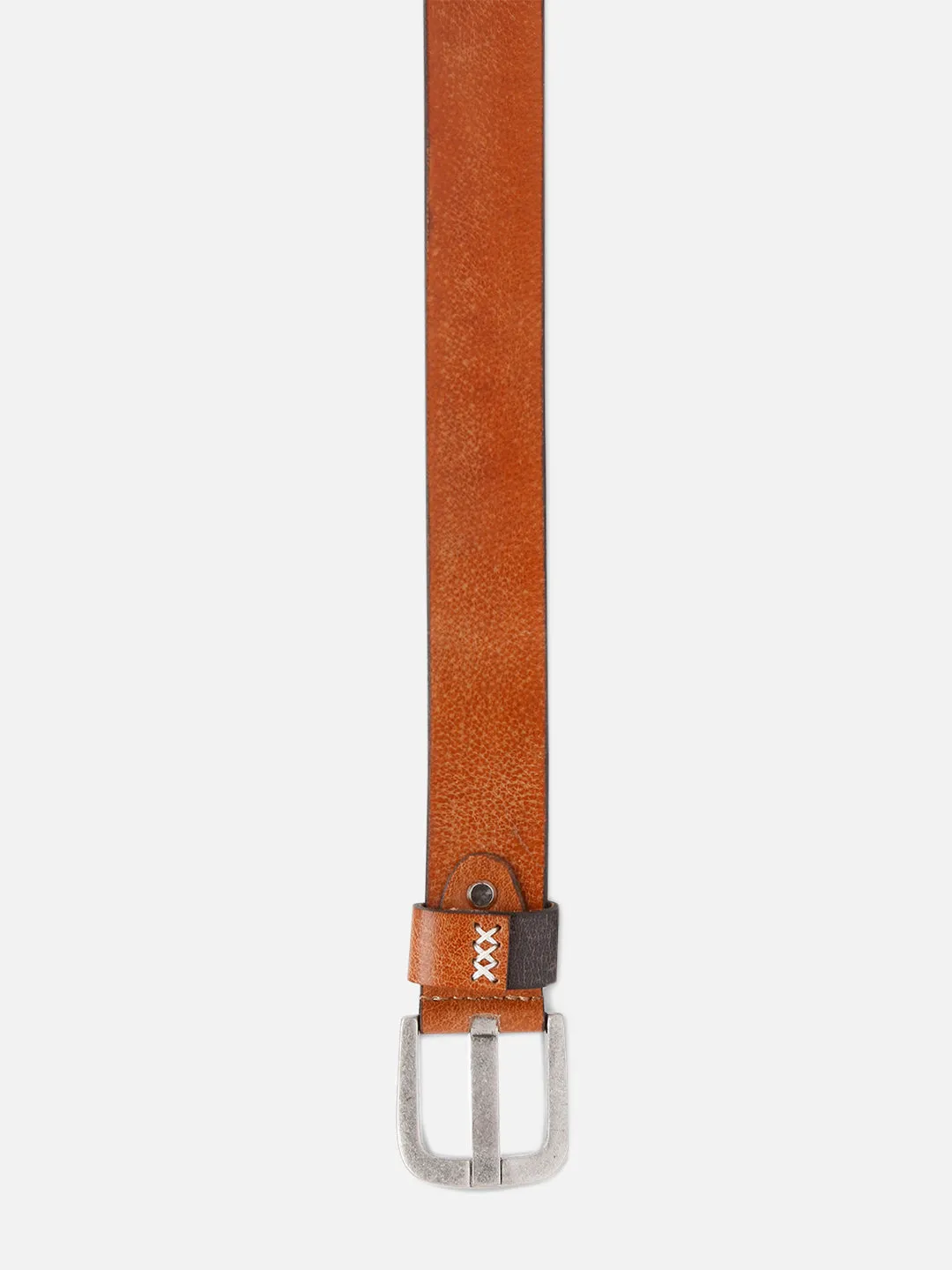 Spykar Men Tan Leather Belt