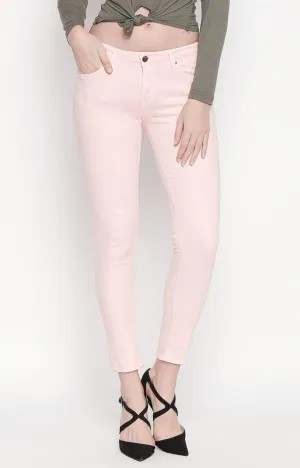 Spykar Women Pink Cotton Super Skinny Fit Regular Length Jeans (Alicia)