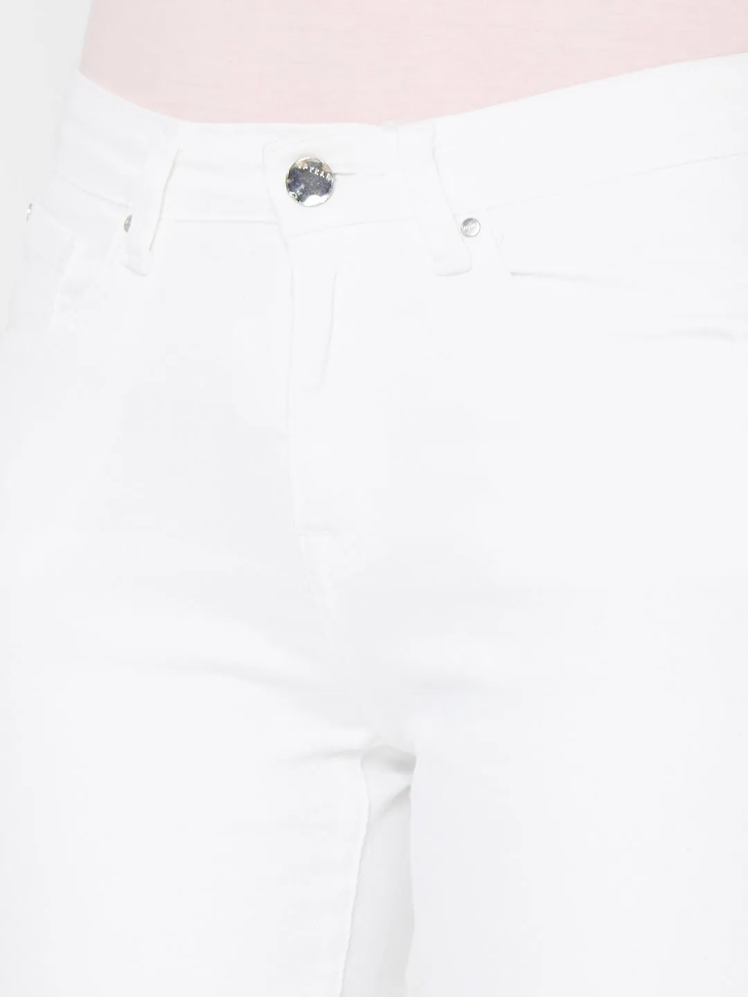 Spykar Women White Solid Skinny Mid-Rise Jeans (Adora)