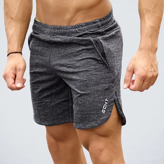 Summer New Mens Fitness Shorts Fashion Casual Gyms Bodybuilding Workout Male Calf-Length Short Pants