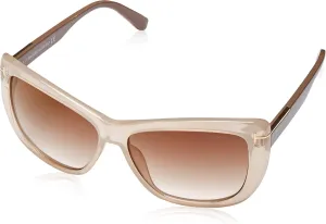 TOM FORD Women's TF 434 Lindsay 57G Clear Beige Brown Butterfly Sunglasses 58mm