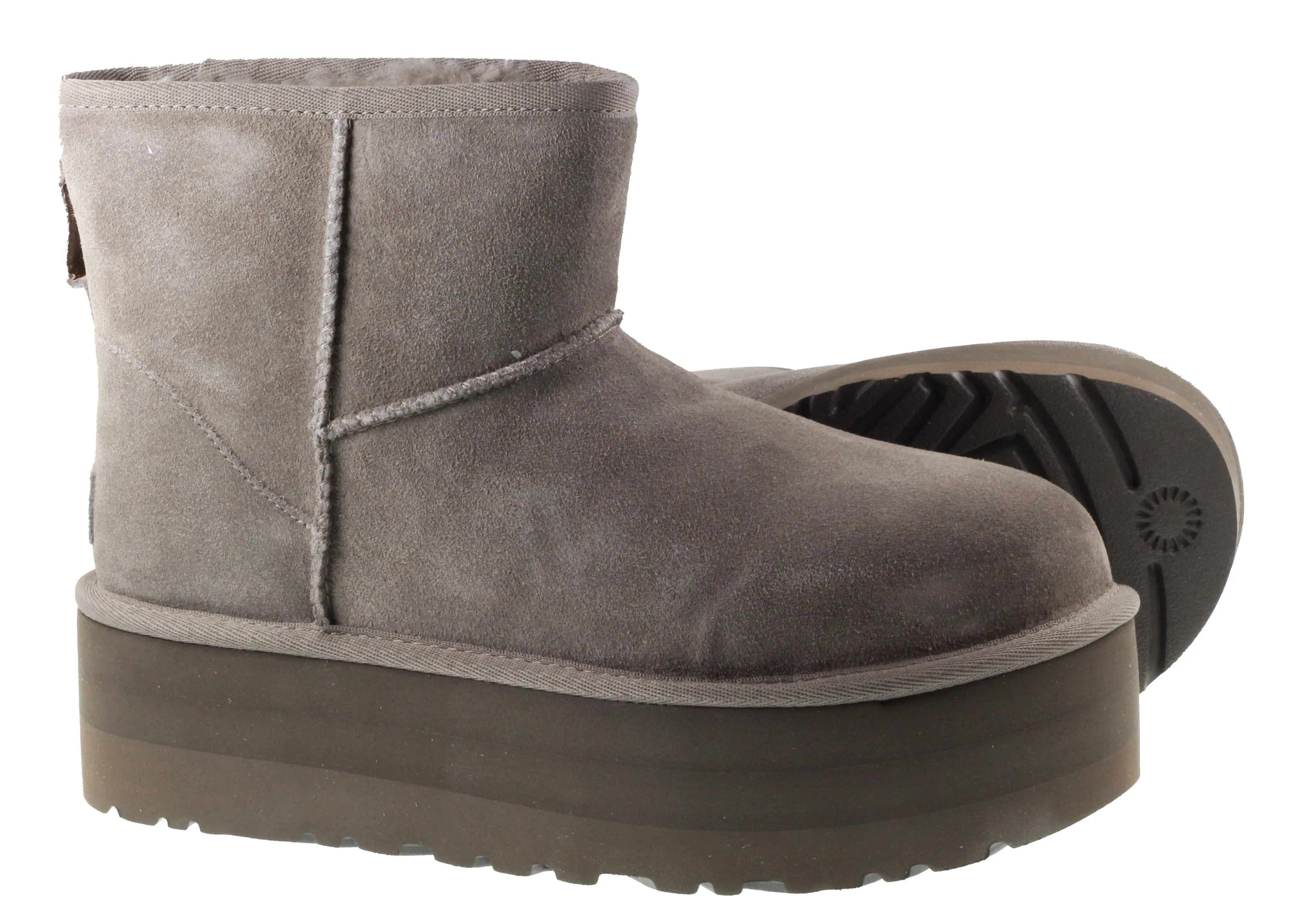 Ugg Boots Womens Classic Mini Platform Smoke Plume