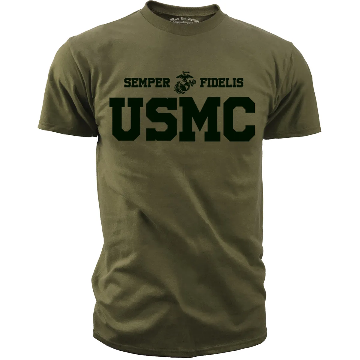 USMC T-Shirt - United States Marines Basic P/T Shirt - Men's Marine Corps Shirt