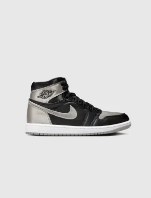 WOMENS AIR JORDAN 1 RETRO HIGH "BLACK/MEDIUM GREY"