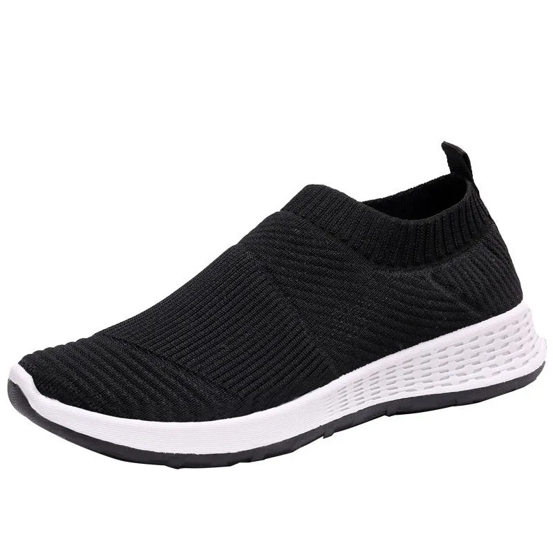 Women's Flying Woven Shoes Breathable Lightweight Mesh Surface